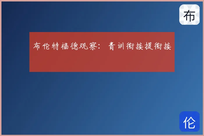 布伦特福德观察：青训衔接提衔接